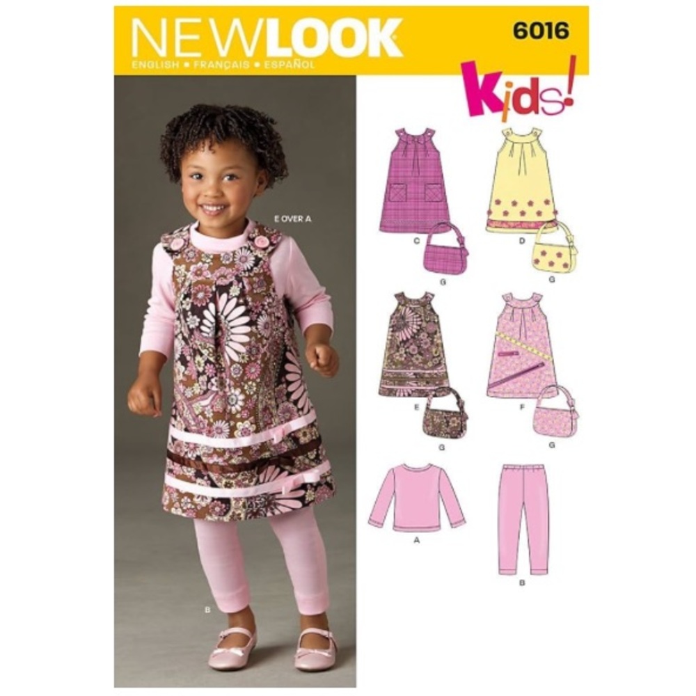 New Look 6016 Toddler's Separates Sewing Pattern (Sizes 1/2–4)